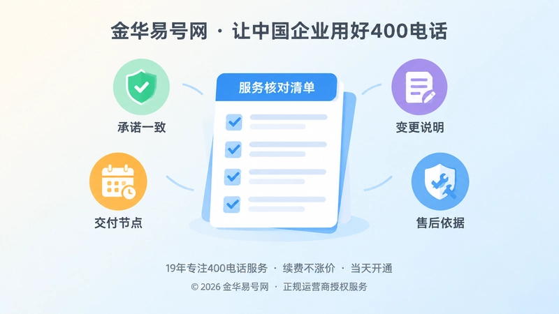 400电话诚信服务四个核对环节插画